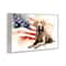 Stupell Industries Patriotic Dog with Flag Framed Giclee Art